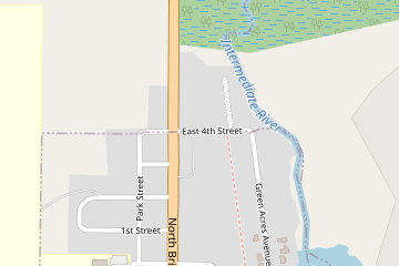 Street map of 116 E Fourth St, Forest Home Twp, MI 49615