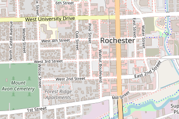 Street map of 302 W 3rd St, Rochester, MI 48307