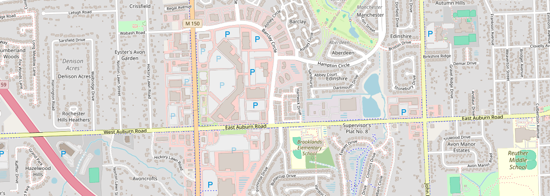 Street map of 329 Glenhurst Blvd, Rochester Hills, MI 48307